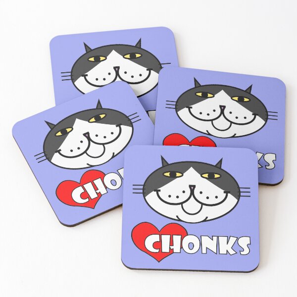 Item preview, HEART CHONKS - tuxedo cat designed and sold by RawSunArt.