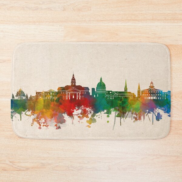 Item preview, annapolis skyline watercolor 2 designed and sold by BekimART2.