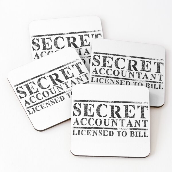 Item preview, Secret Accountant, Licensed to Bill designed and sold by FibreGrease.