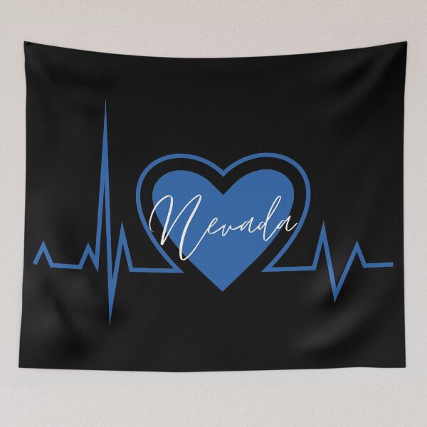 Item preview, Nevada Hometown Heartbeat Blue Support Your State American US Pride designed and sold by BoomDesignsUS.
