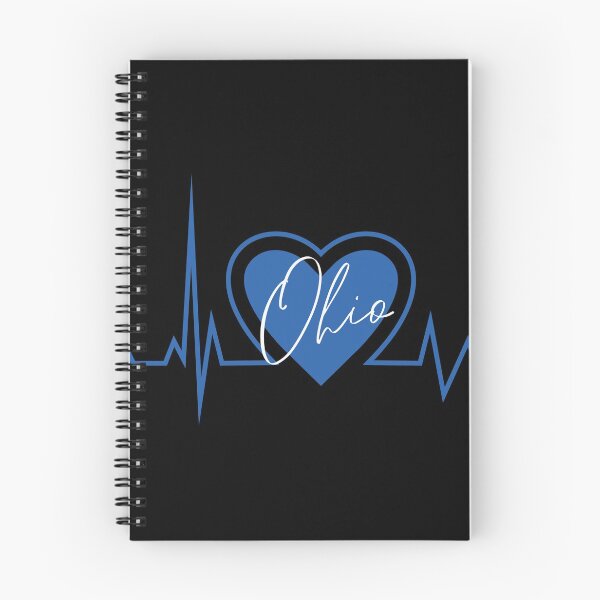 Item preview, Ohio Hometown Heartbeat Blue Support Your State American US Pride designed and sold by BoomDesignsUS.