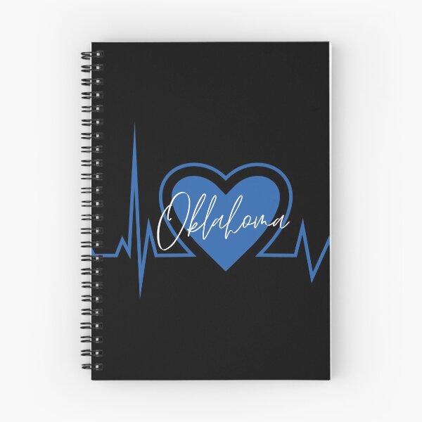 Item preview, Oklahoma Hometown Heartbeat Blue Support Your State American US Pride designed and sold by BoomDesignsUS.
