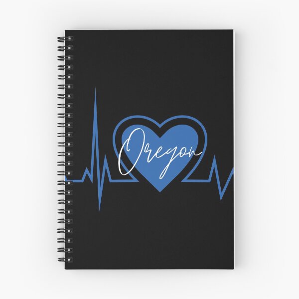 Item preview, Oregon Hometown Heartbeat Blue Support Your State American US Pride designed and sold by BoomDesignsUS.