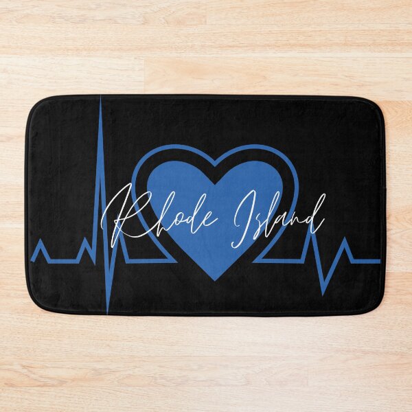 Item preview, Rhode Island Hometown Heartbeat Blue Support Your State American US Pride designed and sold by BoomDesignsUS.