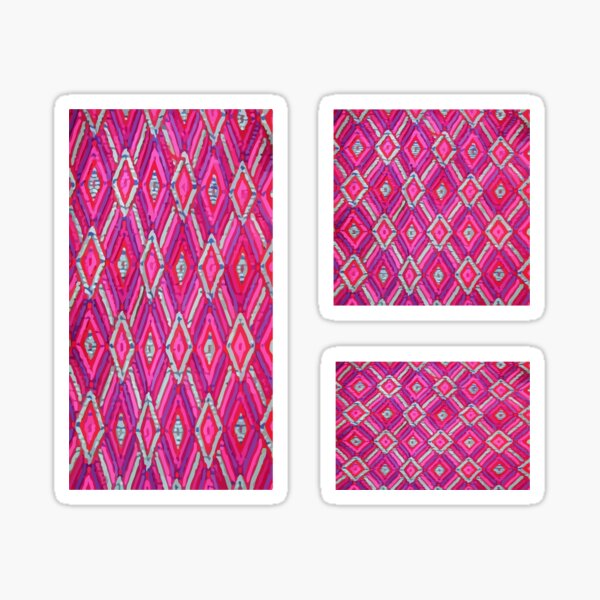 Mexican Embroidery Traditional Fabric from Chiapas Sticker