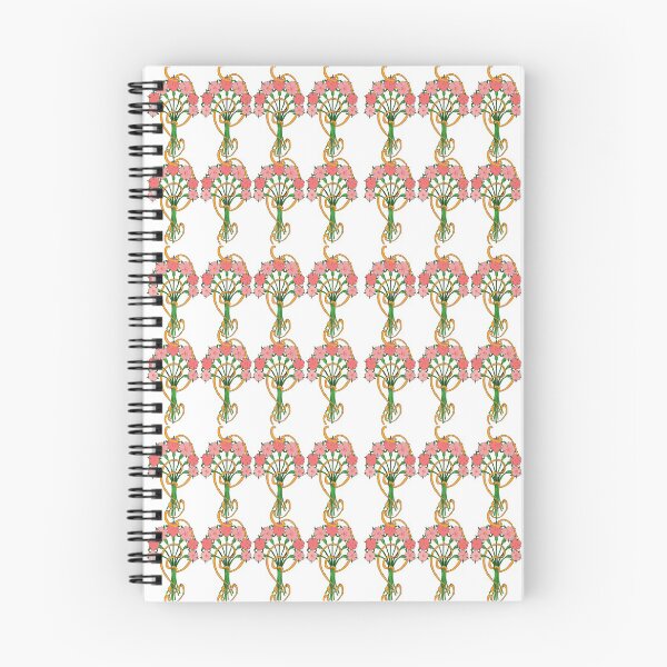 Aperçu de l'œuvre Motif de paquet de fleurs Art Nouveau rose créée et vendue par LavenderMint.