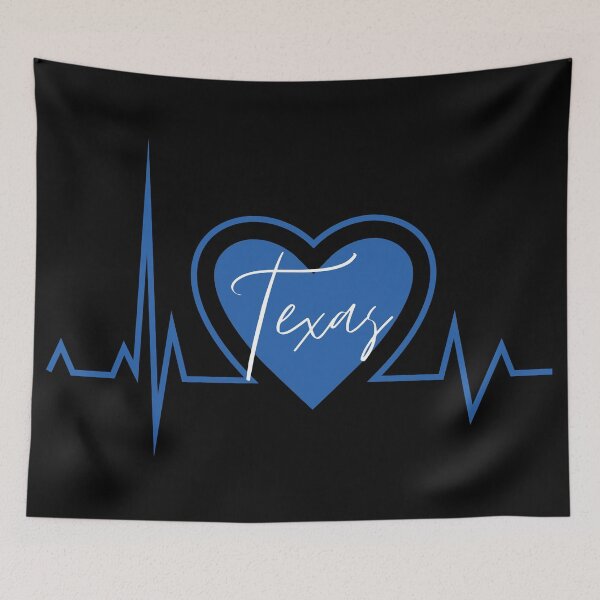 Item preview, Texas Hometown Heartbeat Blue Support Your State American US Pride designed and sold by BoomDesignsUS.