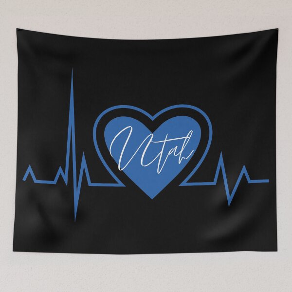 Item preview, Utah Hometown Heartbeat Blue Support Your State American US Pride designed and sold by BoomDesignsUS.