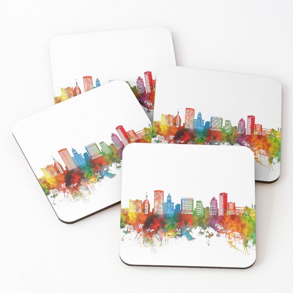 Item preview, baltimore skyline watercolor designed and sold by BekimART2.