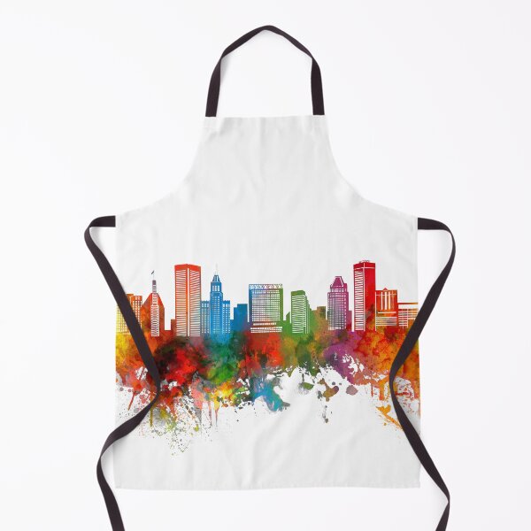 Item preview, baltimore skyline watercolor designed and sold by BekimART2.