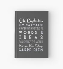 Cuaderno de tapa dura Oh Capitán Mi Capitán