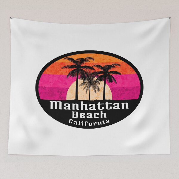 Item preview, Surfing MANHATTAN BEACH California Surf Surfer Surfboard Waves Ocean Beach Vacation designed and sold by DESTINATIONS DECAL.