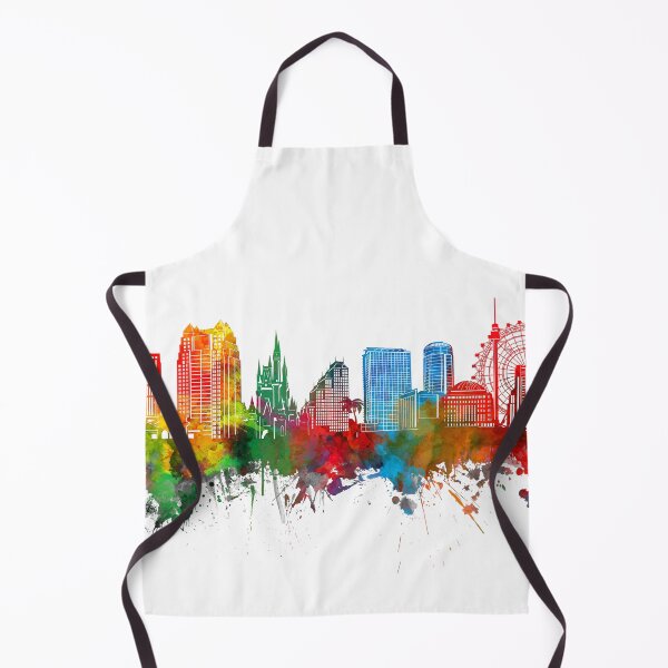 Item preview, orlando skyline watercolor designed and sold by BekimART2.