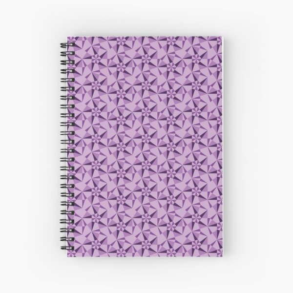 Amethyst Purple Star Kaleidoscope Jewel Spiral Notebook