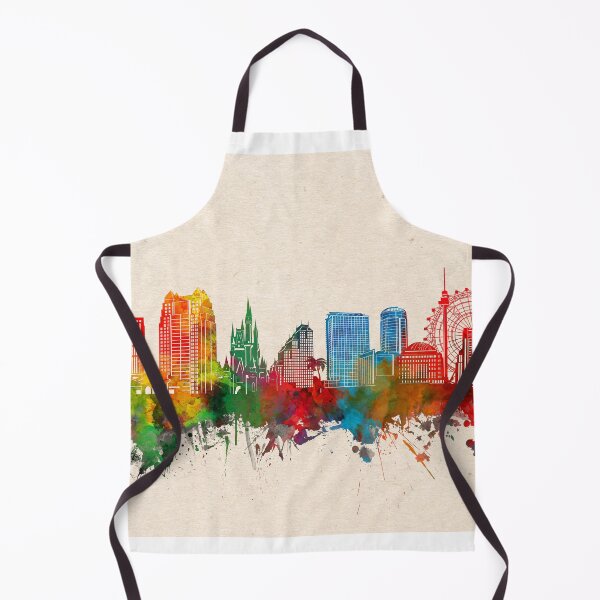 Item preview, orlando skyline watercolor 2 designed and sold by BekimART2.