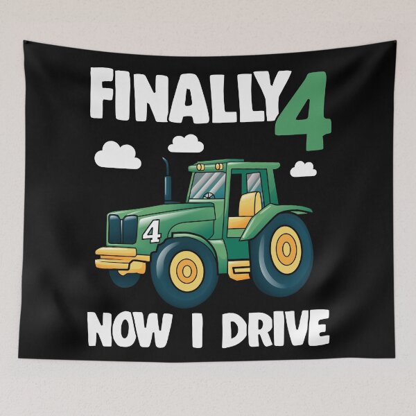 Item preview, Kids Finally 4 4th Birthday Gift Boy Tractor designed and sold by Stronzi.
