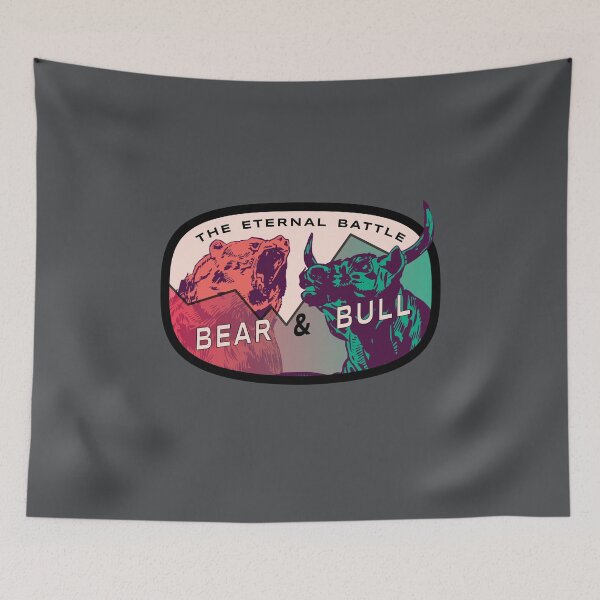 Item preview, The eternal battle between bear and bull Börse Aktienmarkt designed and sold by 99vectors.