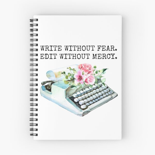 Item preview, Write Without Fear Edit Without Mercy | Blue Vintage Typewriter designed and sold by KarolinaPaz.