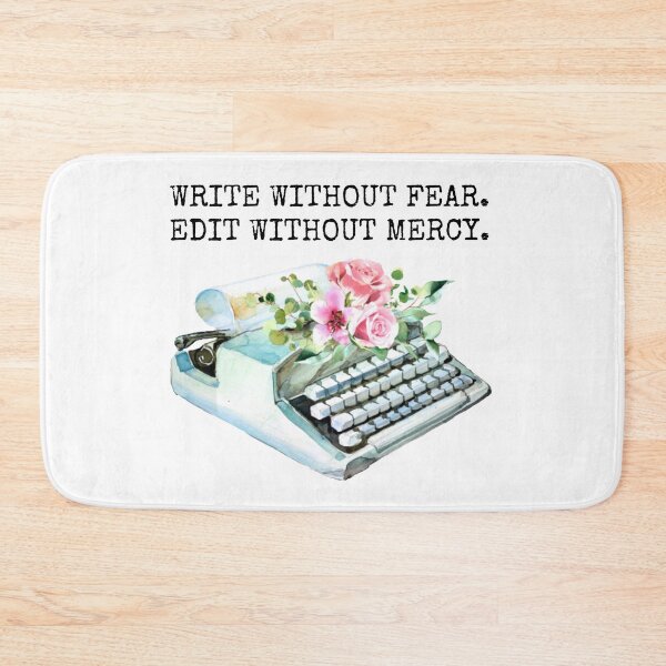 Item preview, Write Without Fear Edit Without Mercy | Blue Vintage Typewriter designed and sold by KarolinaPaz.