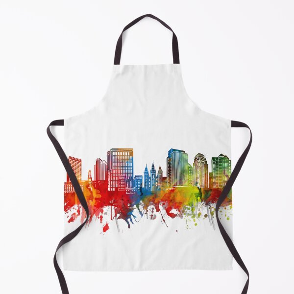 Artikelvorschau, Salt Lake City Skyline Aquarell entworfen und verkauft von BekimART2.