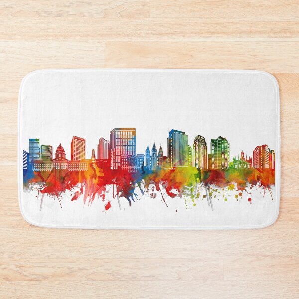 Item preview, salt lake sity skyline watercolor designed and sold by BekimART2.