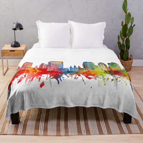 Item preview, salt lake sity skyline watercolor designed and sold by BekimART2.