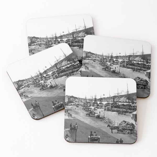 Item preview, Ireland - Vintage Waterford Quayside street scene c1905 designed and sold by dublinprints.