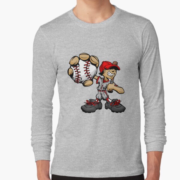 Funny cartoon baseball player Art Print for Sale by lovingangela