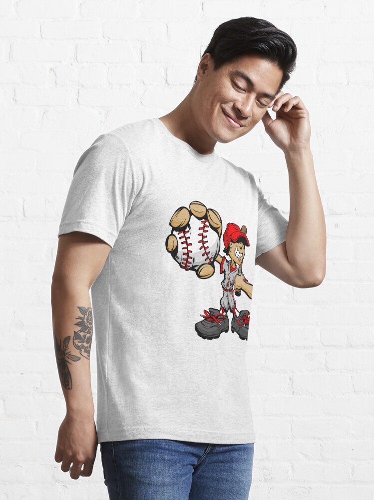 Vintage 70's Baseball Player Cartoon T-Shirt