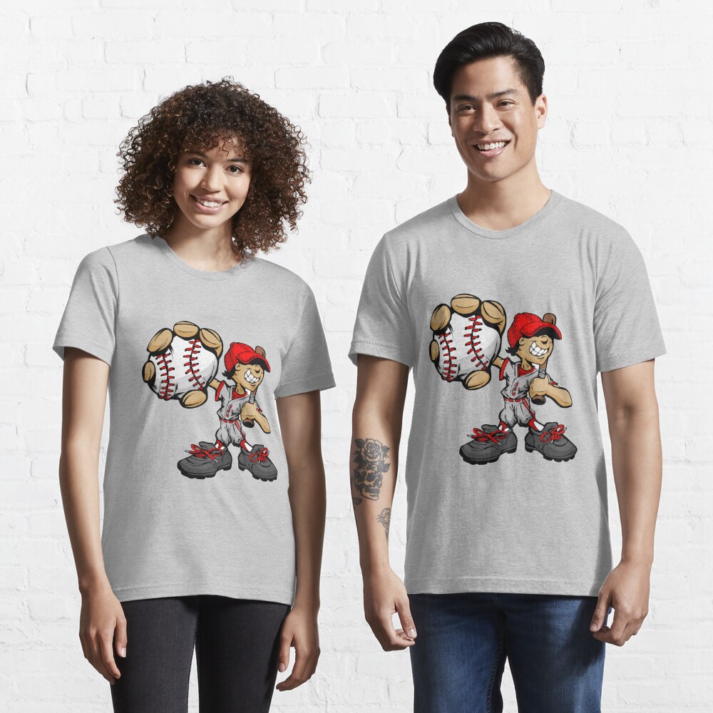 Vintage 70's Baseball Player Cartoon T-Shirt