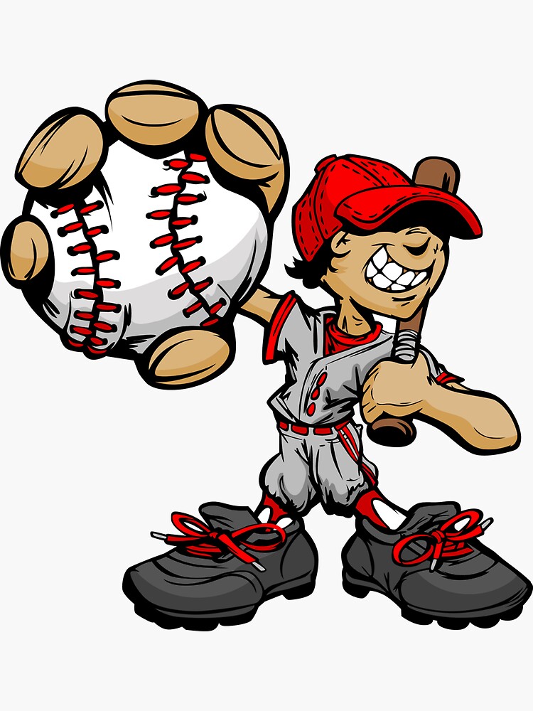 Baseball Player Batting Cartoon  Baseball players, Baseball, Cartoon  illustration