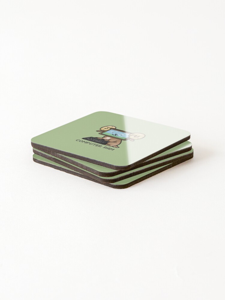 Thumbnail 4 of 5, Coasters (Set of 4), Computer RAM designed and sold by drawforpun.