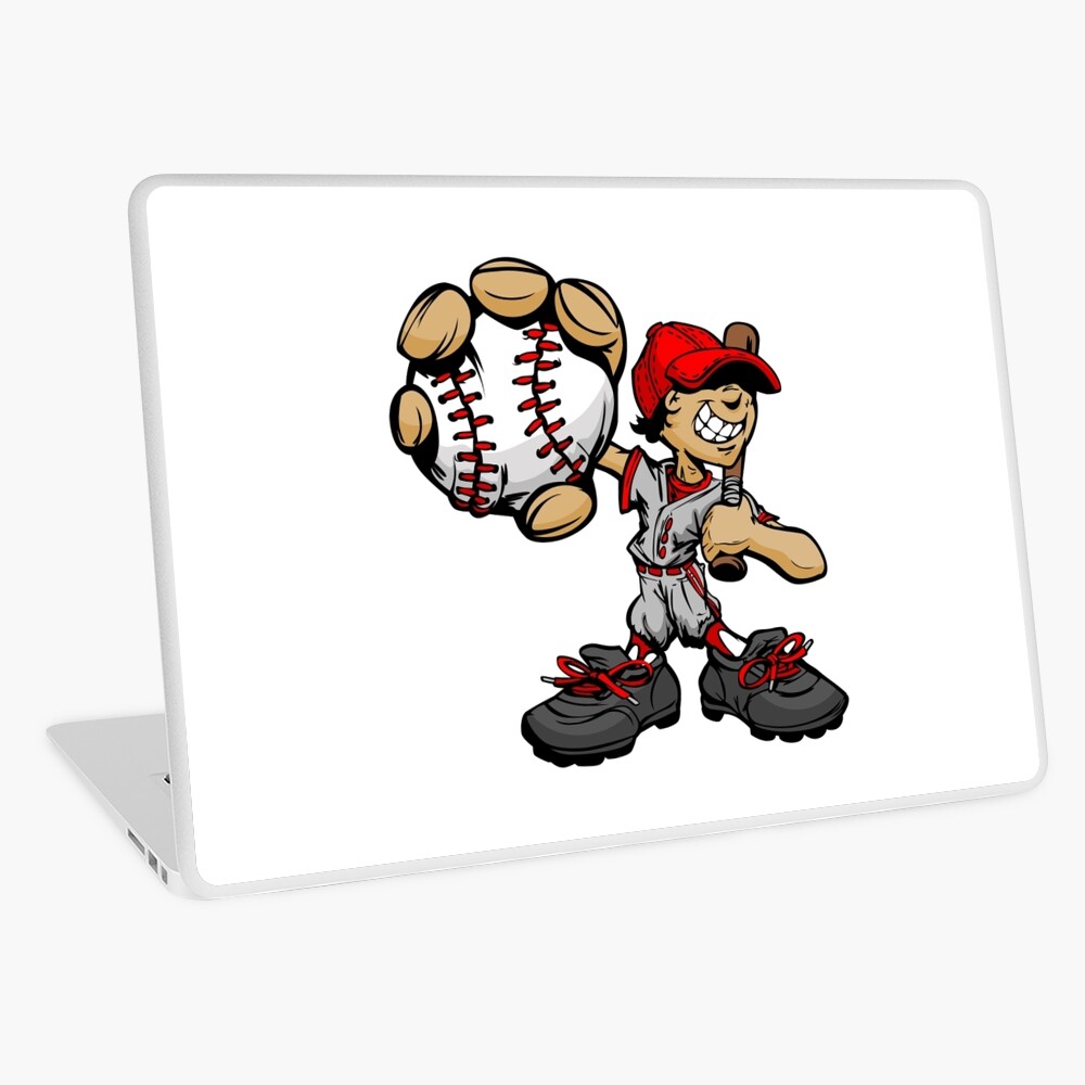 Funny cartoon baseball player Art Print for Sale by lovingangela