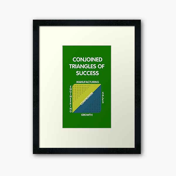 Conjoined Triangles of Success - Silicon Valley Framed Art Print