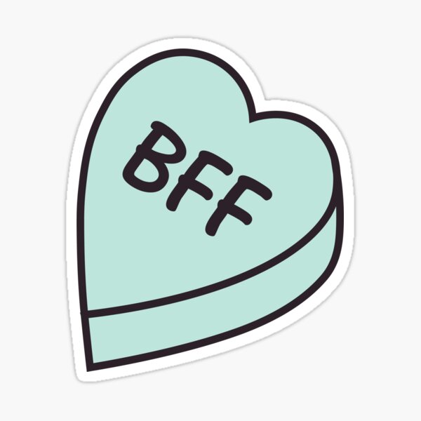 BFF Heart Sticker