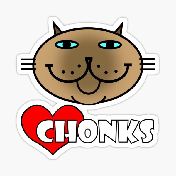 Item preview, HEART CHONKS - siamese cat designed and sold by RawSunArt.