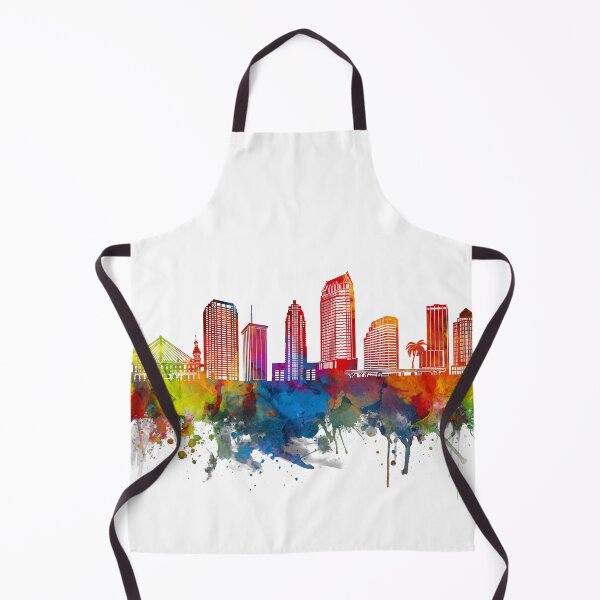 Item preview, tampa skyline watercolor designed and sold by BekimART2.
