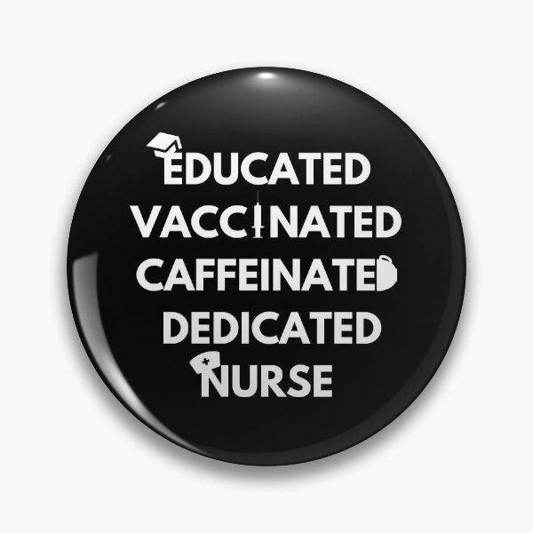 Item preview, Educated, vaccinated, caffeinated designed and sold by Caregiverology.