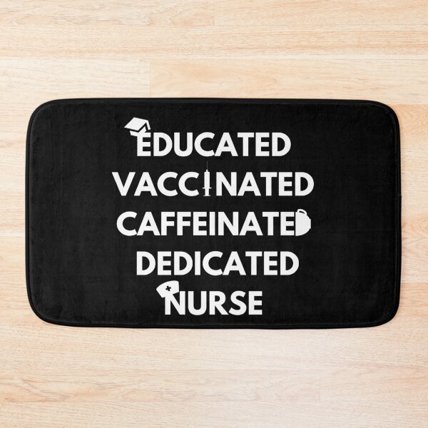 Item preview, Educated, vaccinated, caffeinated designed and sold by Caregiverology.