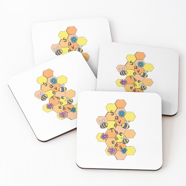 Item preview, Honeycomb Save the bees illustration designed and sold by EsmaesArtShop.