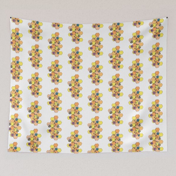 Item preview, Honeycomb Save the bees illustration designed and sold by EsmaesArtShop.