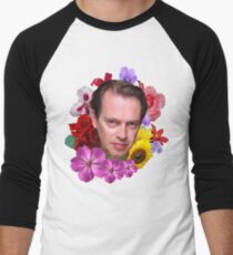 Camiseta ¾ bicolor para hombre Steve Buscemi - Floral
