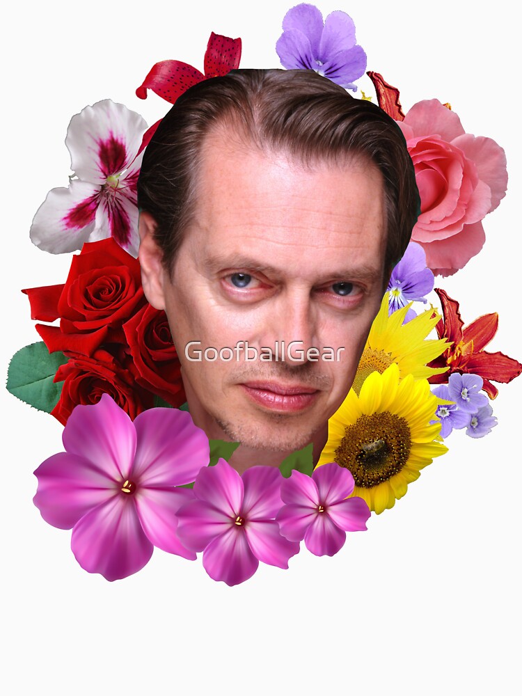 Steve Buscemi Floral Essential T Shirt