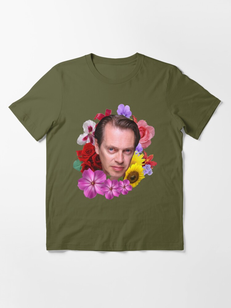 Steve Buscemi Floral Essential T Shirt