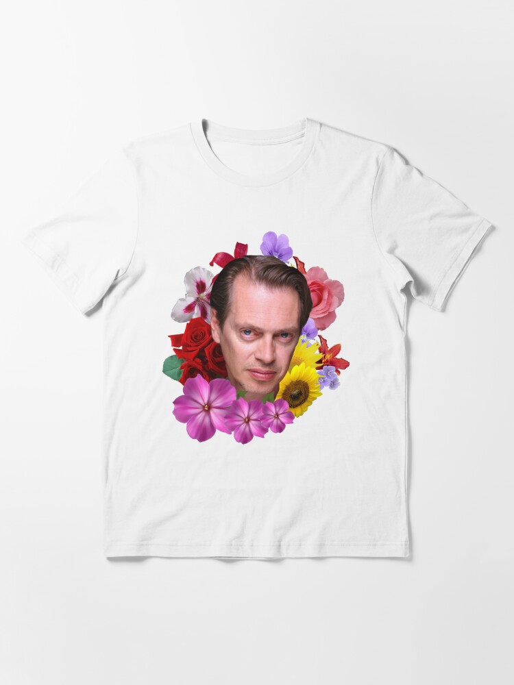 Steve Buscemi Floral Essential T Shirt