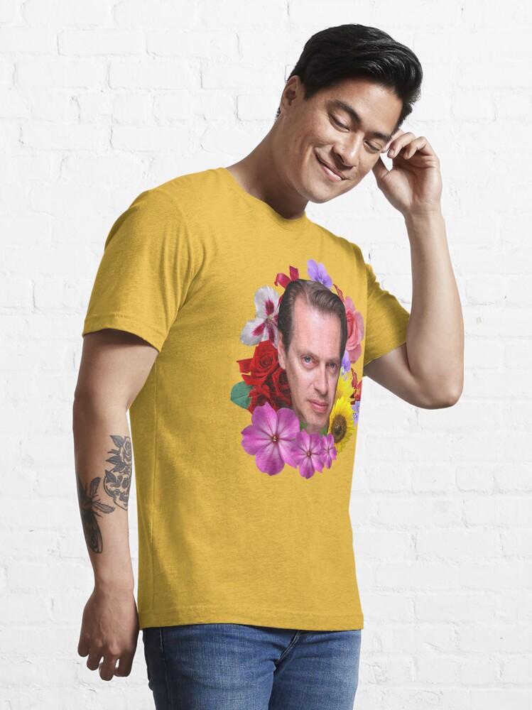 Steve Buscemi Floral Essential T Shirt