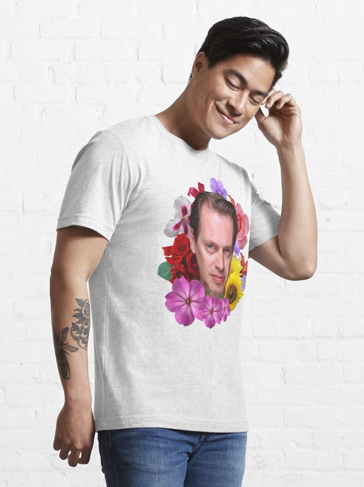 Steve Buscemi Floral Essential T Shirt