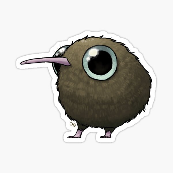 Cute Fat Kiwi Sticker