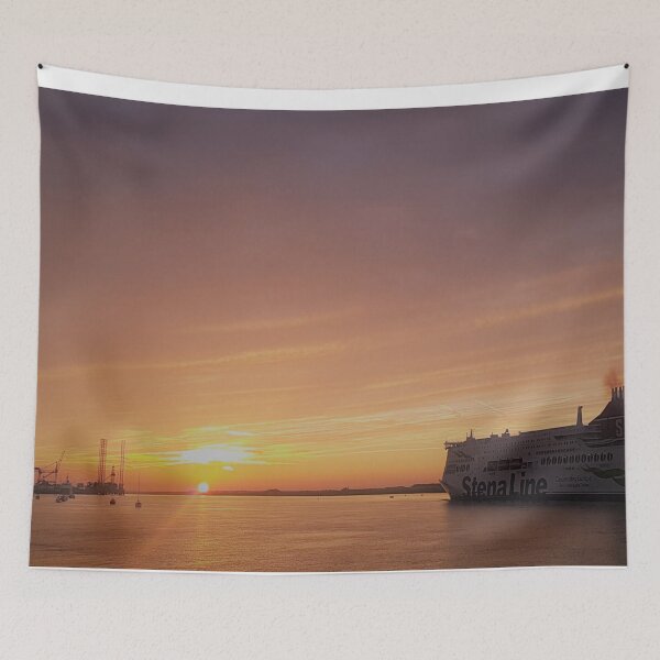 Item preview, Ship by Sunset Photographic Print designed and sold by WearWolfDesigns.