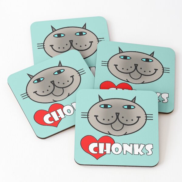 Item preview, HEART CHONKS - blue siamese cat designed and sold by RawSunArt.
